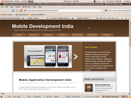 Mobile Development India (MDI) is a premier global IT solutions company, engaged in the development of higher-end mobile applications (iPhone, Windows etc)