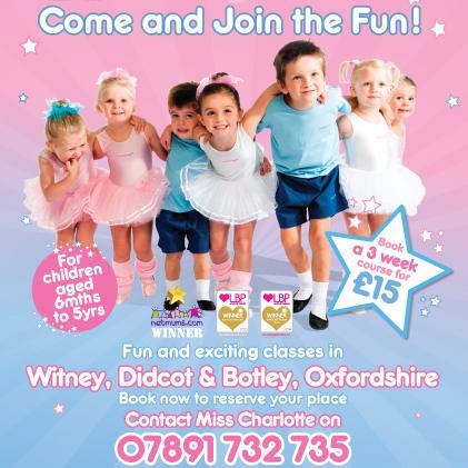 The award-wining Babyballet now has classes in Oxfordshire -  Witney, Didcot and Botley! Boys and girls will love our magical and fun dance classes.
