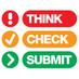 Think. Check. Submit. (@thinkchecksub) Twitter profile photo