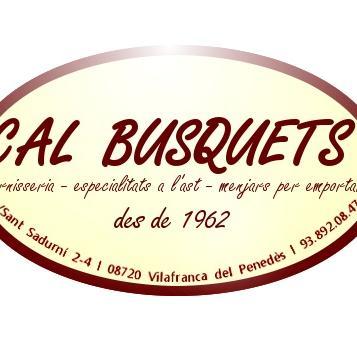 Carnisseria - Especialitats a l'ast - Menjars per emportar.
Menú diari 5.25 €. Comandes via web, Twitter, Facebook i calbusquets@gmail.com