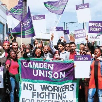 Support page for low-paid workers on the NSL contract at Camden Council fighting for a decent pay increase! Join us on Facebook for more images and videos
