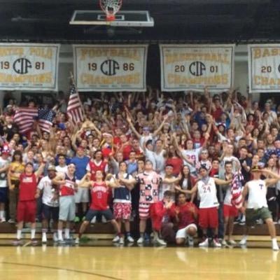 Student Section of Crespi Carmelite High School. Back-to-Back Basketball State Champs: 2015 and 2016. Believe the Hype