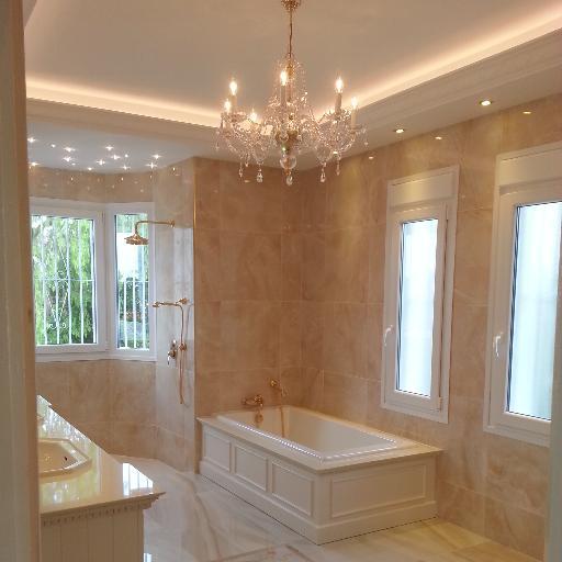 Professional tiling services. 1st class installations of all types of wall & floor tiles. Ceramic-Porcelain-Marble-Travertine-Mosaics. 
Bathrooms & Wetrooms