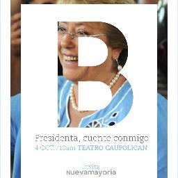 Este Domingo 4 de Octubre nos reuniremos en un gran acto en apoyo a las Reformas del gobierno de la Presidenta Michelle Bachelet #LasReformasVan