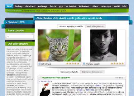 Baza internetowych grafik, z których każda może być e-kartką.