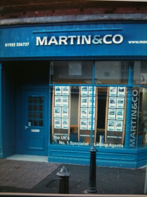 Martin & Co (Telford) GOLD winner at the ESTA'S 2010 awards as Best Letting Agent in the Central Region.