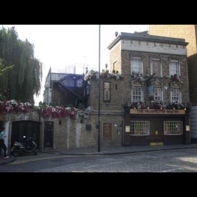 Londons Oldest Riverside Pub, C1520. Fantastic views across the Thames to Canary Wharf. Garden & Terrace, 8 real ales and traditional British pub food.