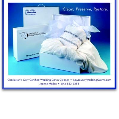 Lowcountry Wedding Gown Specialists is the only certified wedding gown cleaner in Charleston. We specialize in gown cleaning, preservation, and restoration.