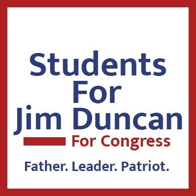 Official twitter account for Students For Duncan, a student group supporting Jim Duncan a conservative candidate for North Carolina's 2nd congressional district