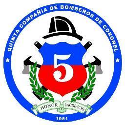 Quinta Compañía de Bomberos de Coronel / Bomba Ramón Medina Arévalo / Rescate e Hidrocarburos / Fundada el 20 de Febrero de 1951 / Ubicada en Lagunillas.