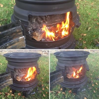 Handmade, bespoke fire pits using recycled wheel drums perfect for the outdoors. @tycooninschools