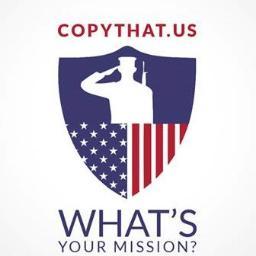 CopyThat.us donates a portion of every sale to Veterans Charities! CopyThat!