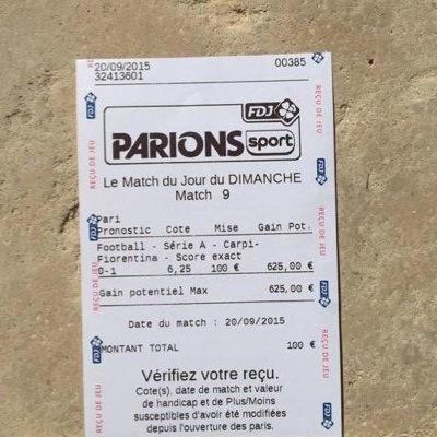 nous possedons des matchs truqués 100%, satisfait ou remboursés. Si vous voulez des billets venez en privé !