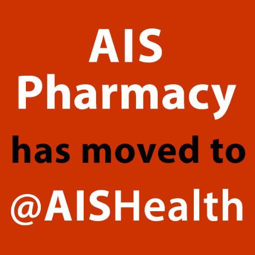 AISPharmacy is now tweeting as AIS Health. Follow @AISHealth for timely news, data and strategic information on managing the pharmacy benefit.