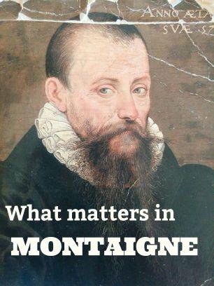 A PhD student posting what matters in Montaigne.