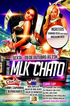 No dia 9 de Outubro acontece a festa #SOCIALDOSMLKCHATO à noite do mec mec no espaço terraço. Venham todos para a melhor.