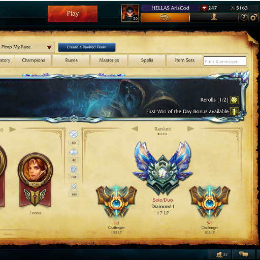 HELLAS_ArisCod's profile picture. Diamond 1 ADC, 10 yr old TSM grill