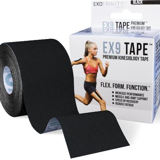 High quality, super durable, heat-activated acrylic adhesive just sticks and doesn't fall off. The best kinesiology tape on the market today.