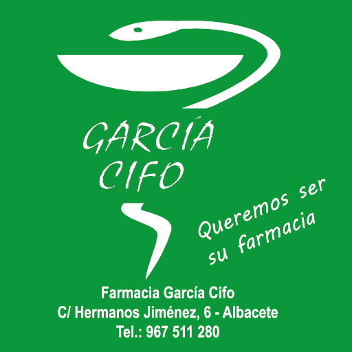 FarmaGarciaCifo's profile picture. Somos una farmacia y ortopedia de Albacete. Nuestra premisa es la atención personalizada y profesional a nuestros clientes.