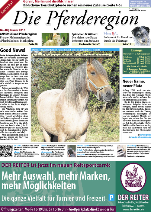 DiePferderegion's profile picture. Deutschlands größte regionale Pferdezeitung