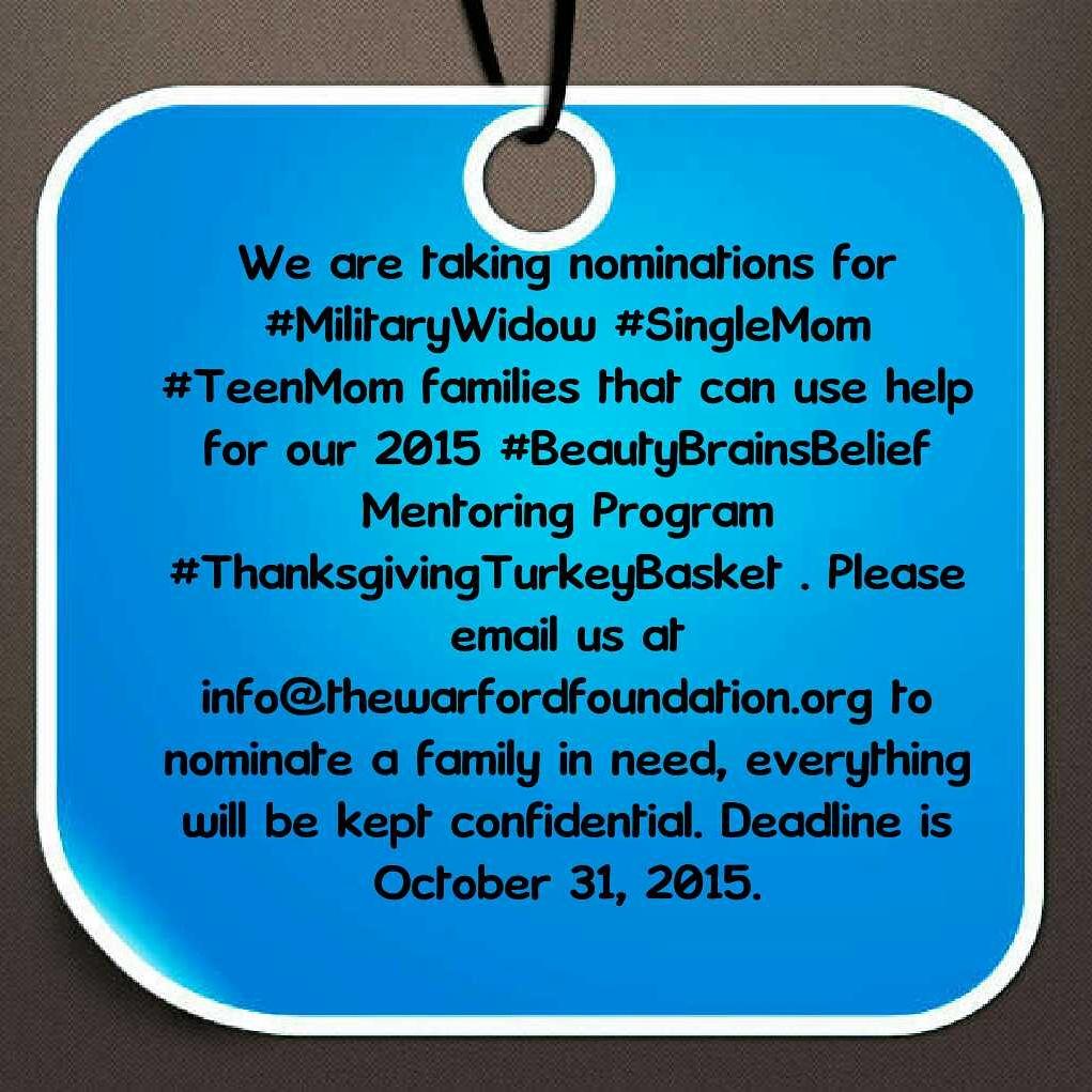 To expand the opportunities of single mothers and military widow families by increasing self sufficiency through scholastic growth and achievement.