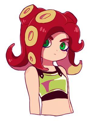 『I'm different.』I'm an Octoling raised by a Inkling family. Now a happy mother. @CunningInkfoul are her daughters.