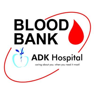 Twitter account for @adkhospital blood bank. 24hr Direct Extension 3300361