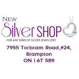 Welcome to New Silver Shop Brampton, for any kind of silver jewellery. Phone: 905-799-6700