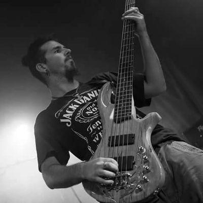 Bass player of french warfare black metal band Bunker