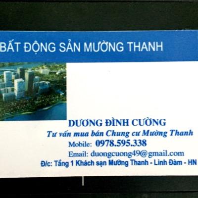 Tư vấn mua bán chung cư mường thanh. HH1,HH2,HH3,HH4 linh đàm. nhận mua bán ký gửi căn hộ chung cư giá hợp lý thủ tục nhanh gọn. Hotline: A Cường - 0978.595.338