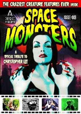 SPACE MONSTERS is for fans of classic sci-fi, horror and fantasy movies and television – with an emphasis on scary monsters, B-movies and sexy space babes!