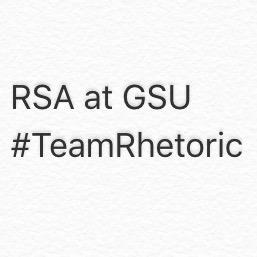 Rhetoric Society of America Student Chapter @ Georgia State University