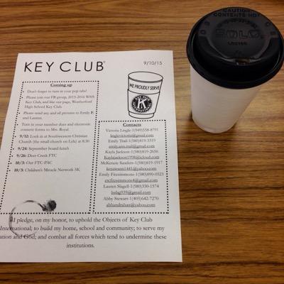 Key Club of Weatherford, Oklahoma. Proudly serving others. #WHSKeyClub