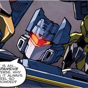 After Megatron's change of heart, Soundwave continued being loyal to the real Decepticon cause. He has become a follower of the new Decepticon leader, Galvatron