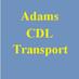 Adams CDL Transport (@adamscdltrans) Twitter profile photo Adams CDL Transport (@adamscdltrans) Twitter profile photo