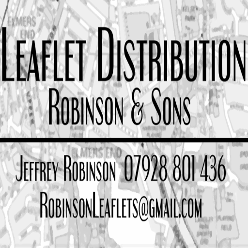 Leaflet distribution service operating in the London Borough of Bromley area


Jeffrey Robinson 07928 801 436