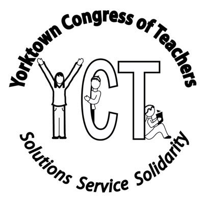 YctUnited's profile picture. We’re the Yorktown Congress of Teachers. We champion public education, work to ensure social justice, & promote student achievement. Lenape & Wappinger land.