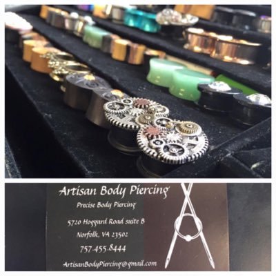 Newest Professional Body Piercing shop in Hampton roads , from the basic to unique , home of the $20.00 dermals and $10.00 basic piercing come on in ..!!