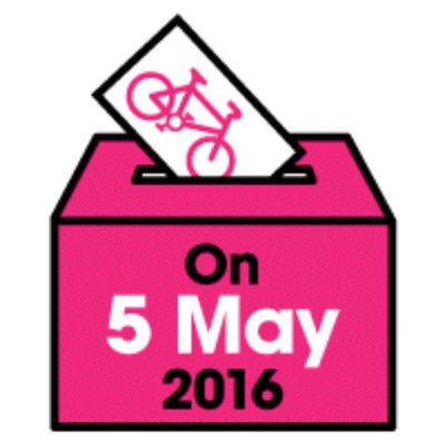 We want safe streets for bikes and people. London's mayor can make this happen. On May 5th, we're voting with our bikes. Sign up!