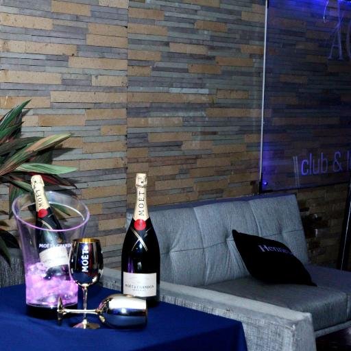 We are a trendy sophisticated lounge.We play the latest tunes.The cool blue lighting & soothing water features gives the most relaxing atmosphere.