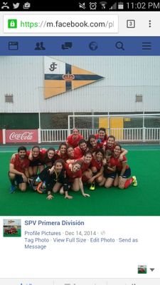 Equipo de 1ra División femenina de hockey hierba del club Valdeluz-Complutense San Sebastián de los Reyes