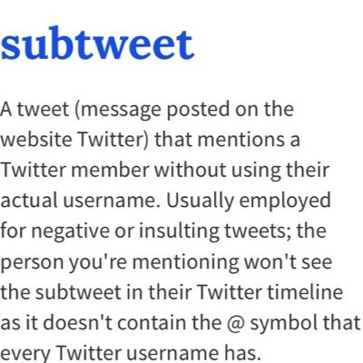 Stop the subtweets #2K15. #stopsubtweets2K15