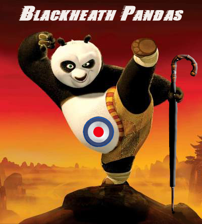The Blackheath Pandas are mods who drink beer in Blackheath. Sometimes they carry an umbrella.