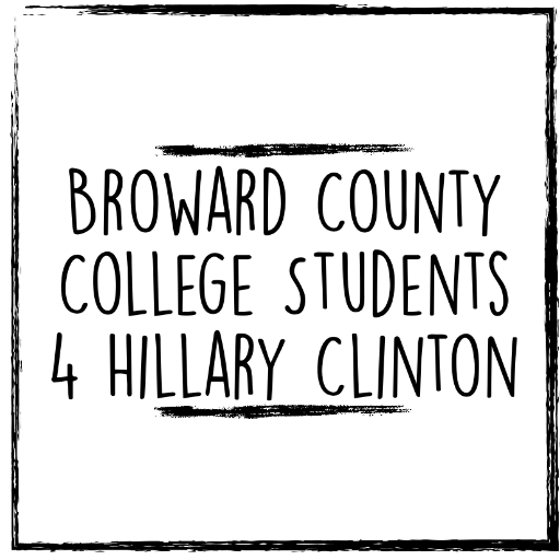Official page for Broward County College Students who are dedicated to electing @HillaryClinton in 2016. Follow for updates and to get involved! #Hillary2016