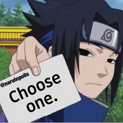 FIRST Naruto Polls account! (DM poll ideas) RUN BY @outofcontxtnaru (beware of spoilers!)