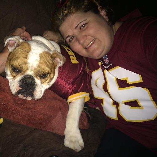 Christian who 💕’s her bulldog, CAPS! #Favor #RedskinsTweetTeam
