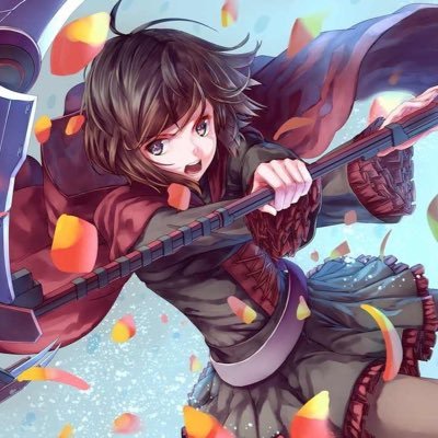 I'm Ruby, the team leader of RWBY with my signature weapon, Crescent Rose! Dating the lovely @PennyTheBot and I'll behead you if you flirt with her ^^