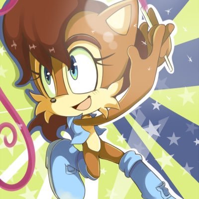 Princess Sally Acorn, founder of the Freedom Fighters of Knothole. She can usually be found with the rest of the Freedom Fighters [Super Genesis Wave]