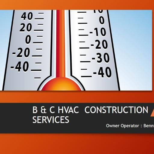 Owner: Bennie Walker
B&C HVAC and Construction Services lnc. in business for over 15 yrs. specializing in A/C and Heating.