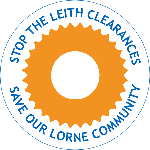 The Lorne Community Association are a Leith-based, tenant  led group dedicated to saving their homes and their community in the face of eviction